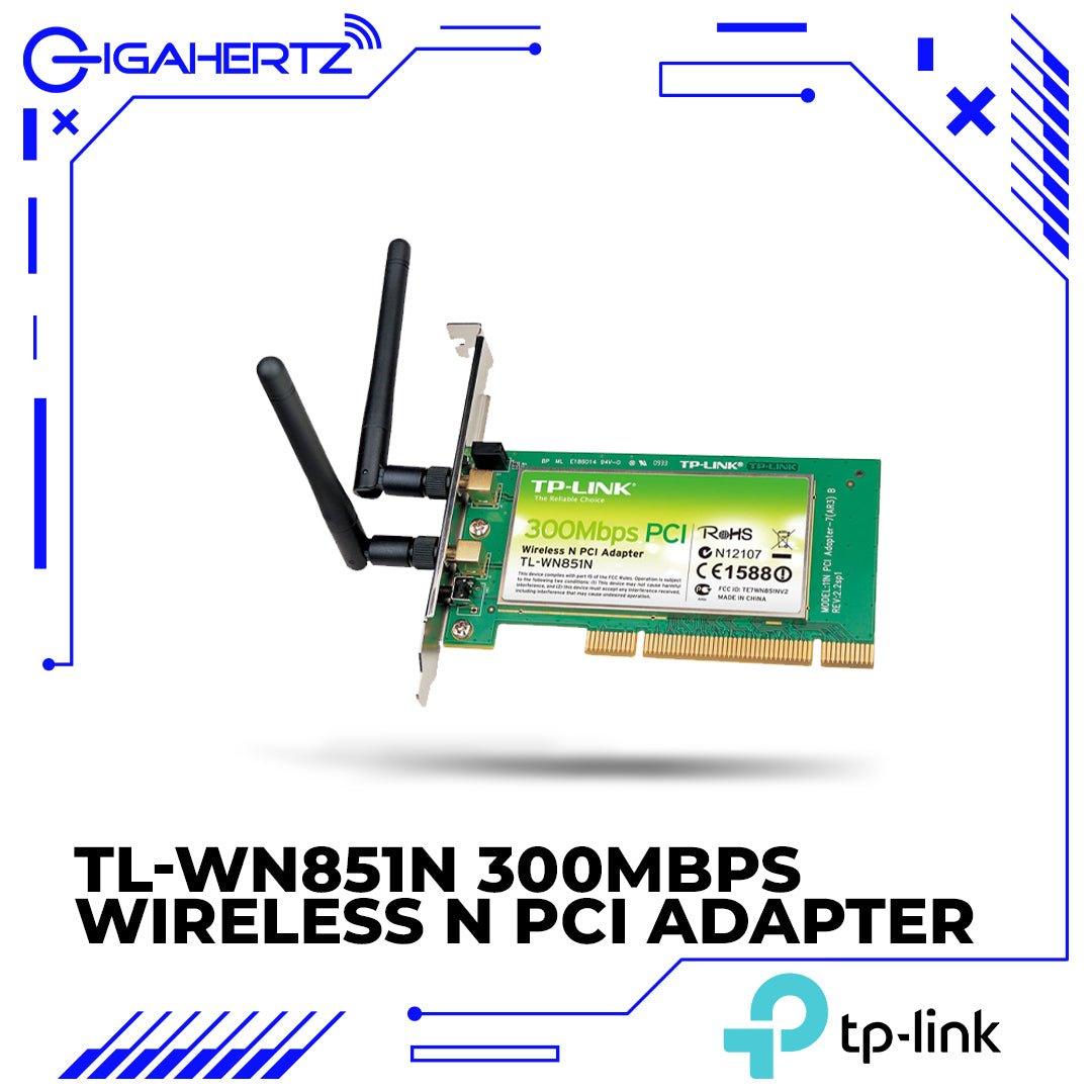 TP - Link WN851N 300Mbps Wireless N PCI Adapter | Gigahertz