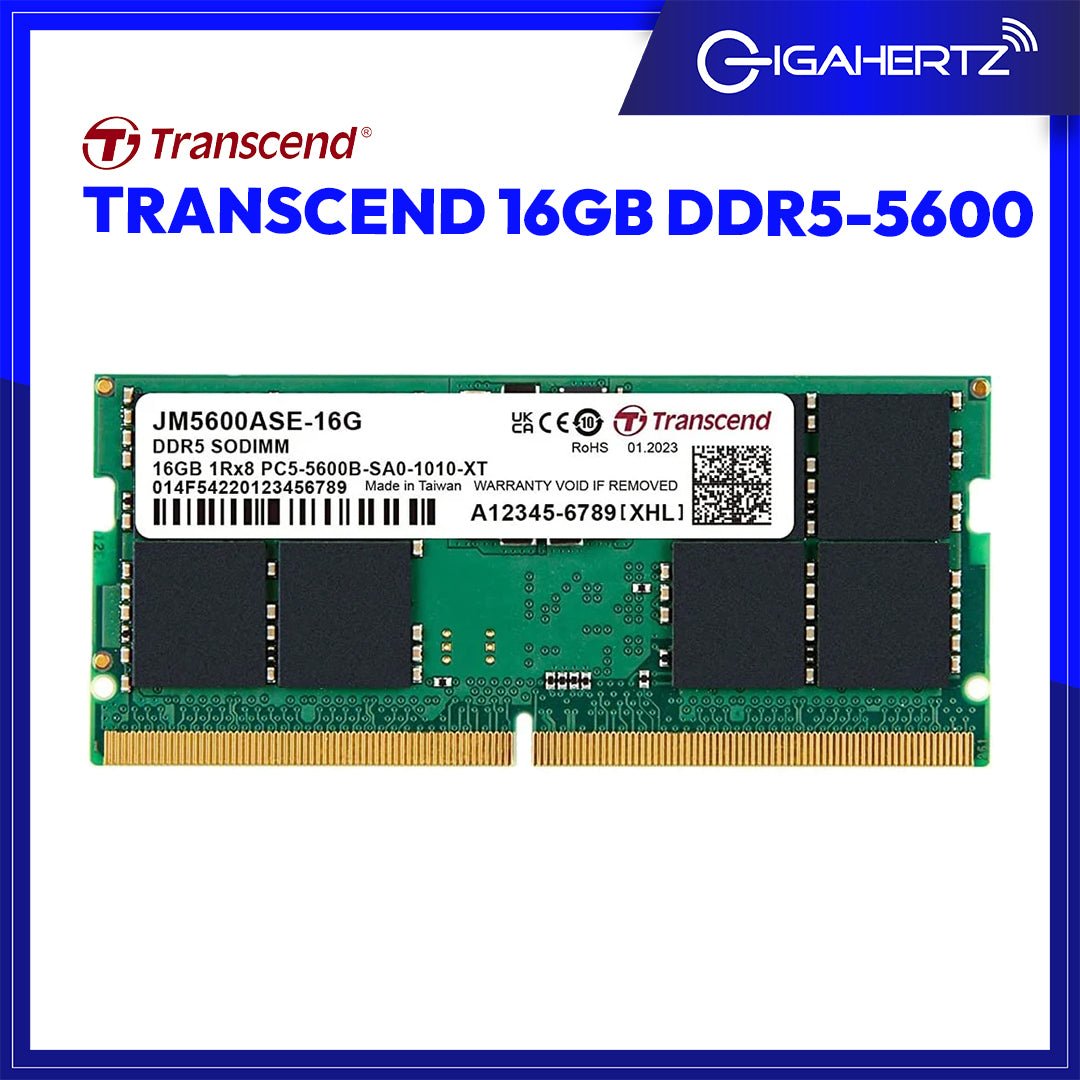 Transcend 16GB DDR5 - 5600 SO - DIMM | Gigahertz