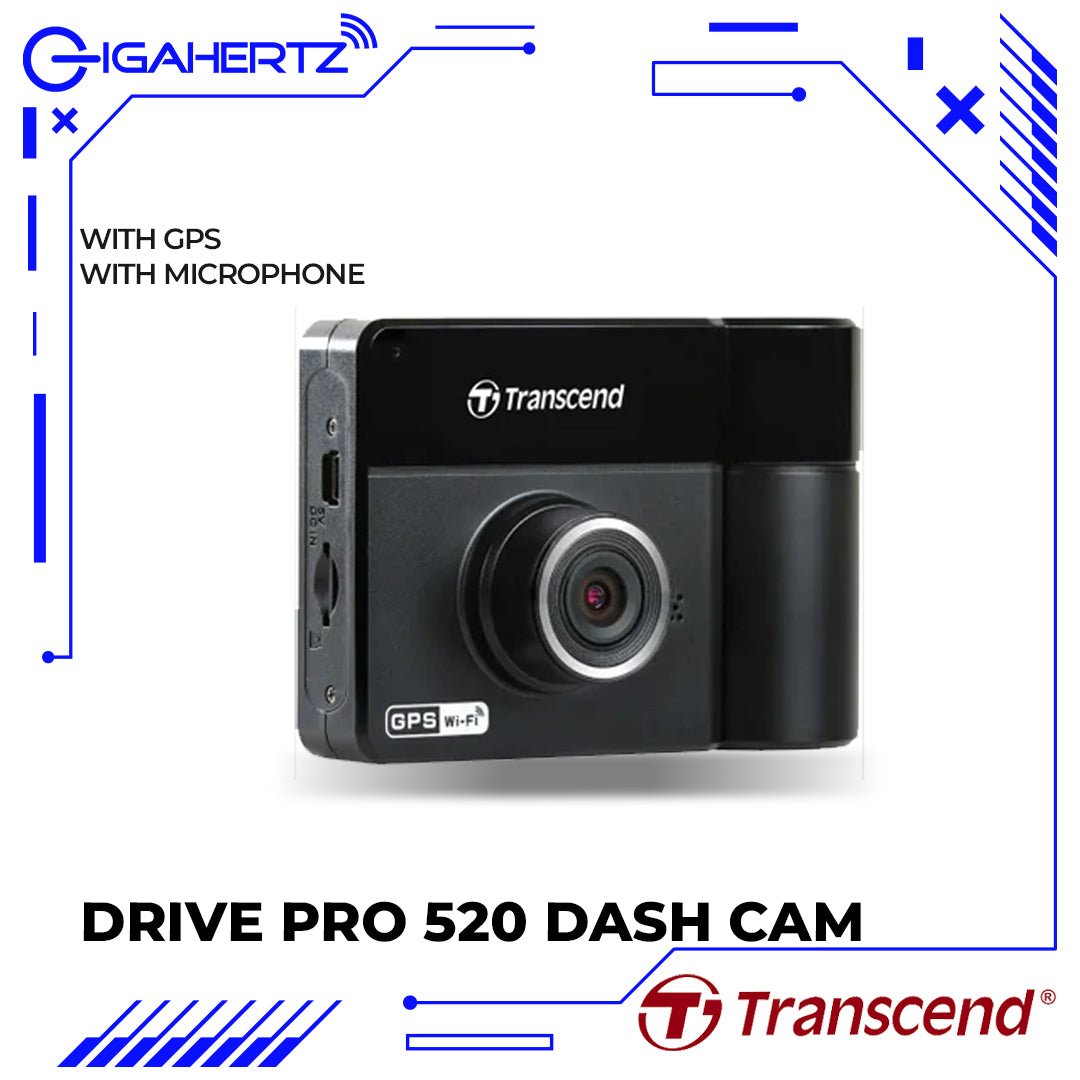 Transcend Drive Pro 520 Dash Cam with GPS | Gigahertz