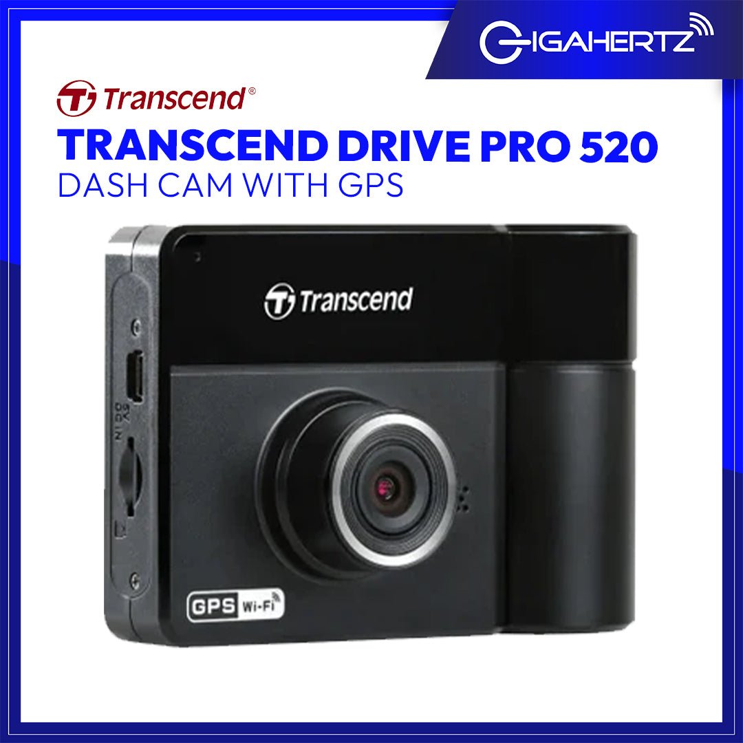 Transcend Drive Pro 520 Dash Cam with GPS | Gigahertz