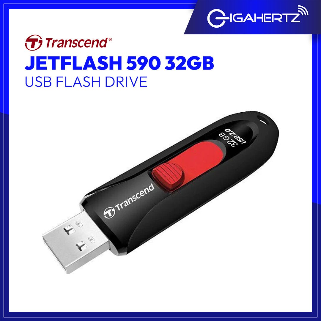 Transcend JetFlash 590 - USB flash drive - 32 GB | Gigahertz