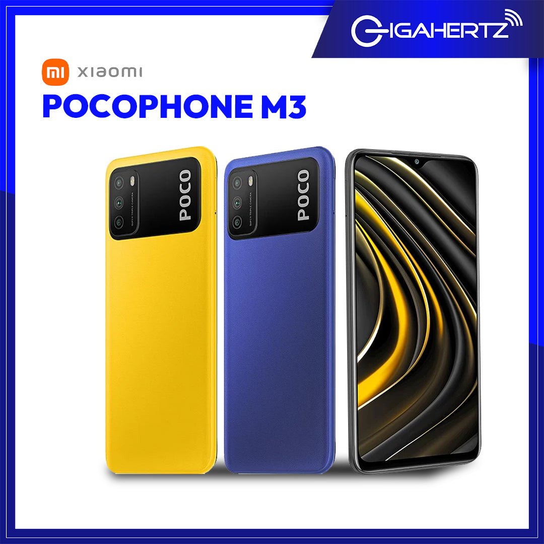 Xiaomi Pocophone M3 (4+128GB) EU Cool Blue, Yellow | Gigahertz