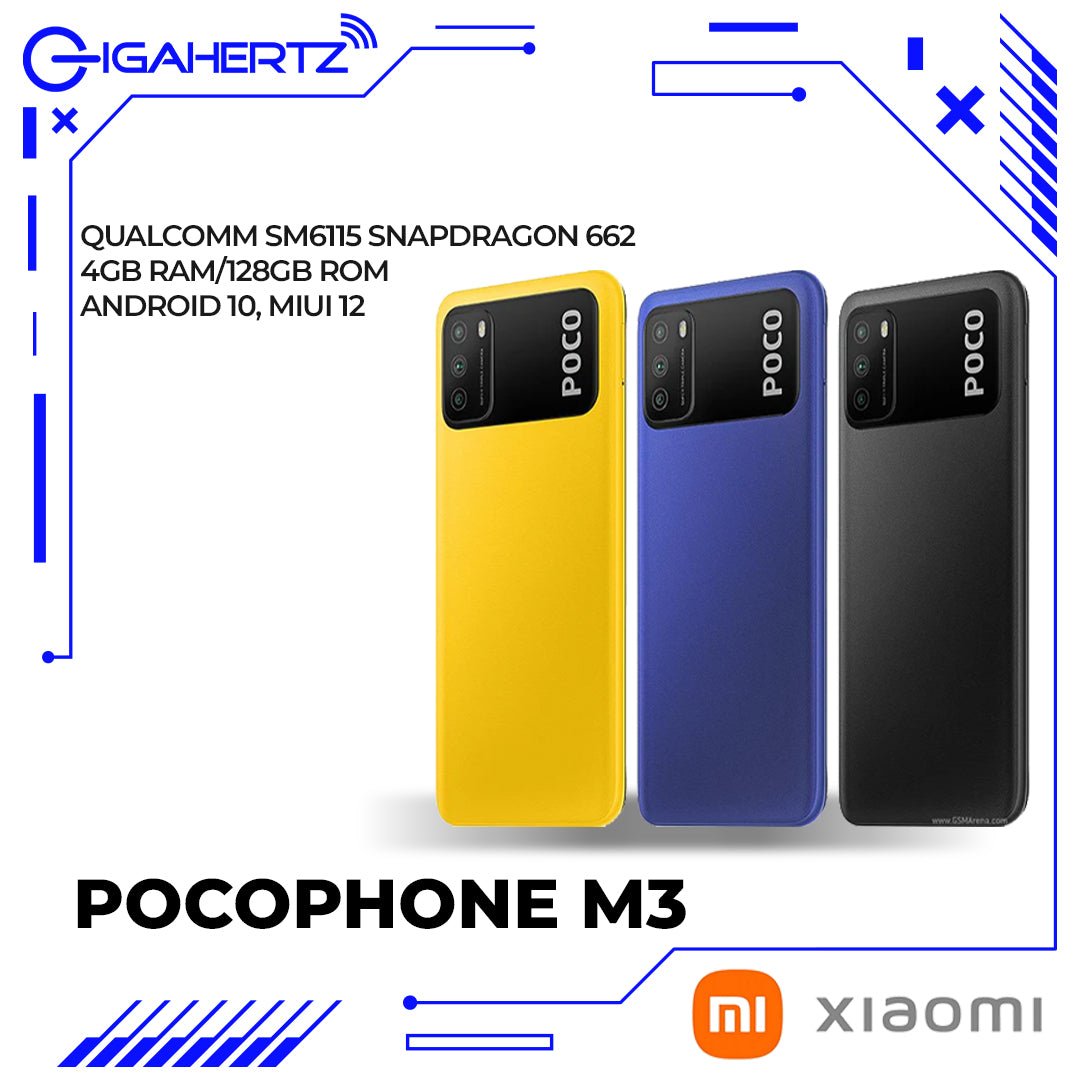 Xiaomi Pocophone M3 (4+128GB) EU Cool Blue, Yellow | Gigahertz