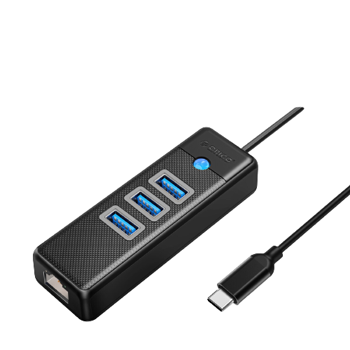 Orico 4-Port USB 3.0 Hub With Gigabit Ethernet Port